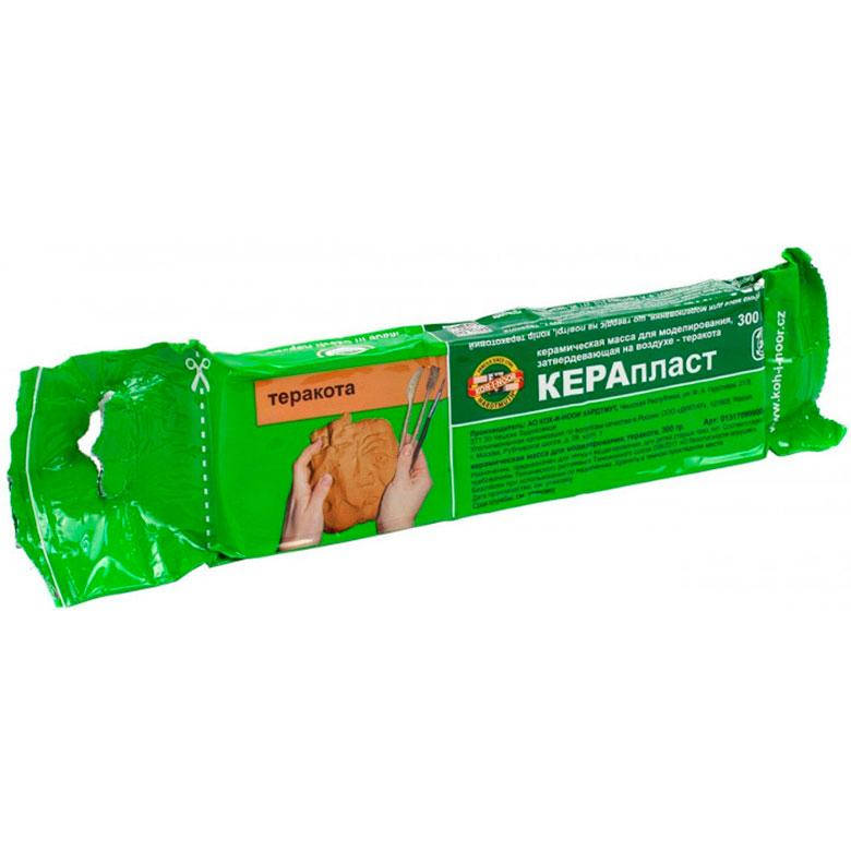 

Самозатвердевающая масса KOH-I-NOOR Keraplast 300гр терракотовый 131709, Терракота