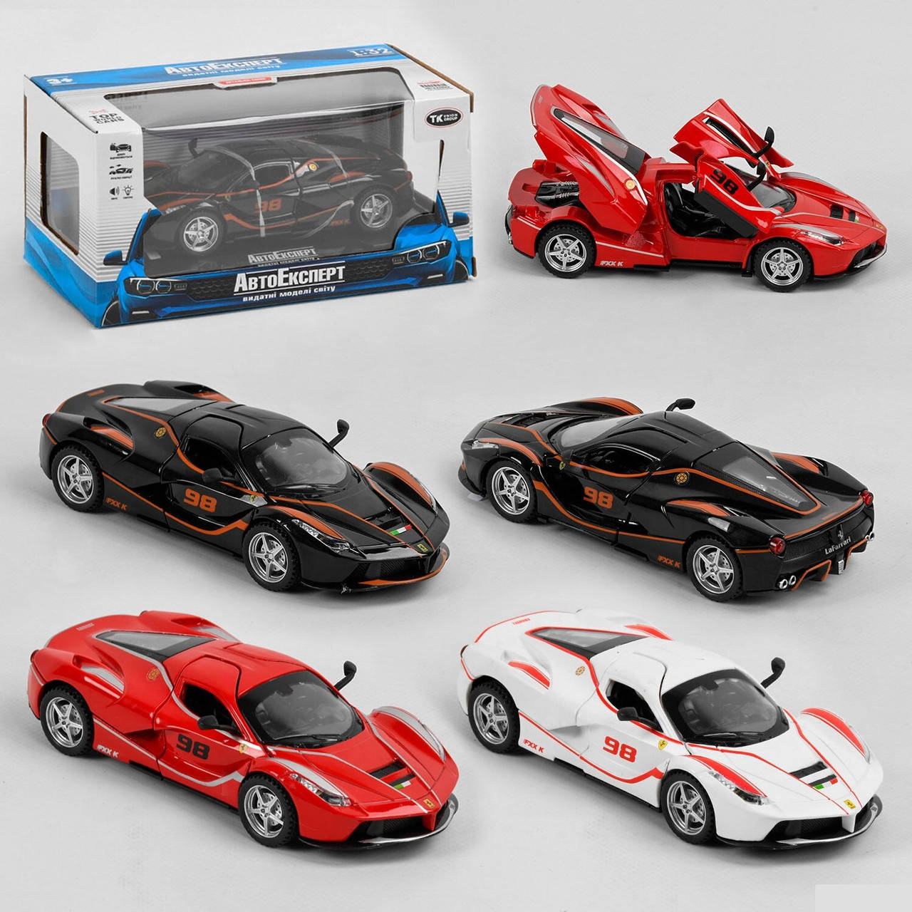 

Машинка Ferrari металлическая 23603 "Auto Expert", инерция