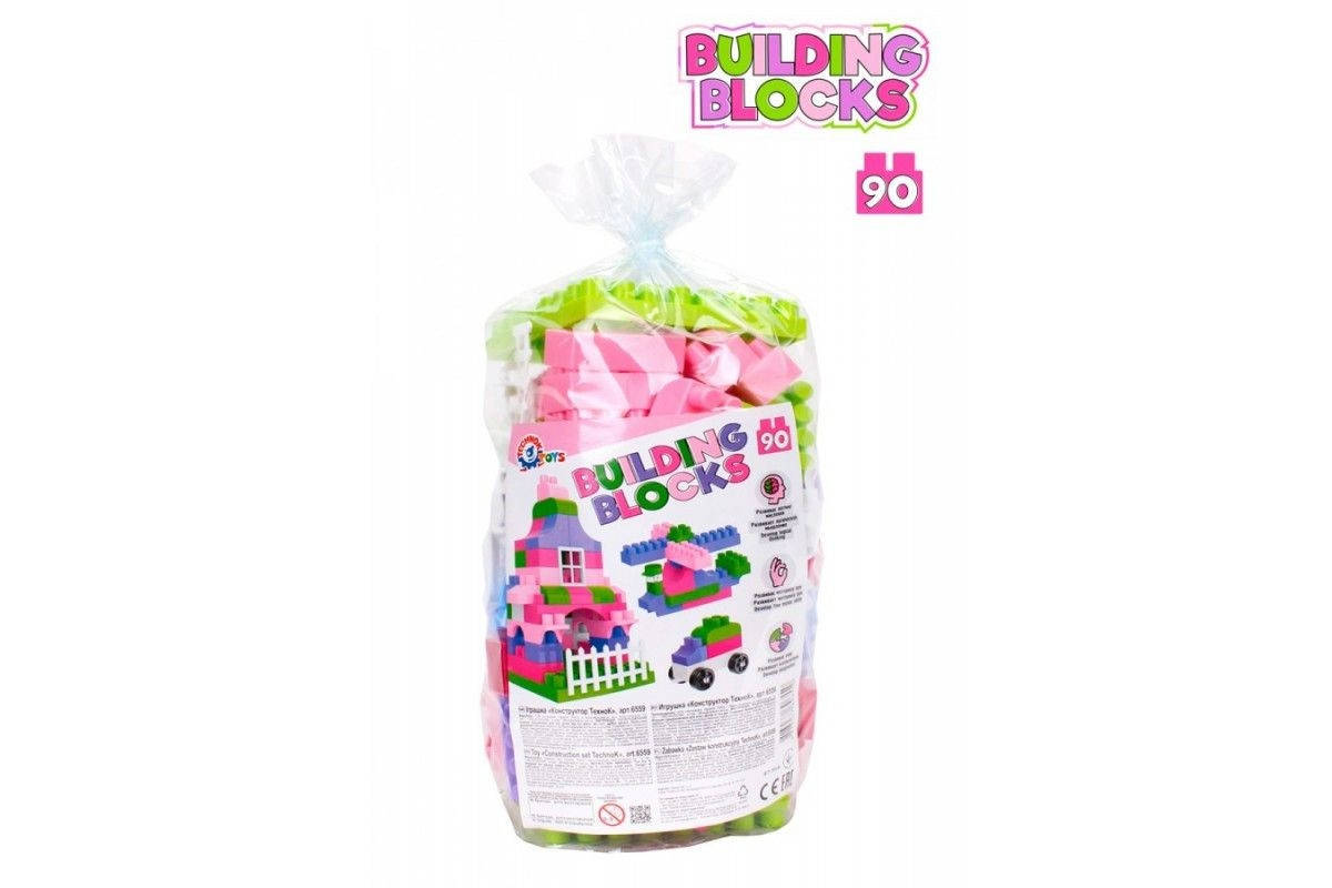 

КОНСТРУКТОР BUILDING BLOCKS В ПАКЕТЕ. ТЕХНОК 6559. 90 ДЕТАЛЕЙ