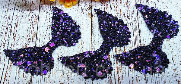 

Аплікація № 275 5х3,5см (чорний перелив)