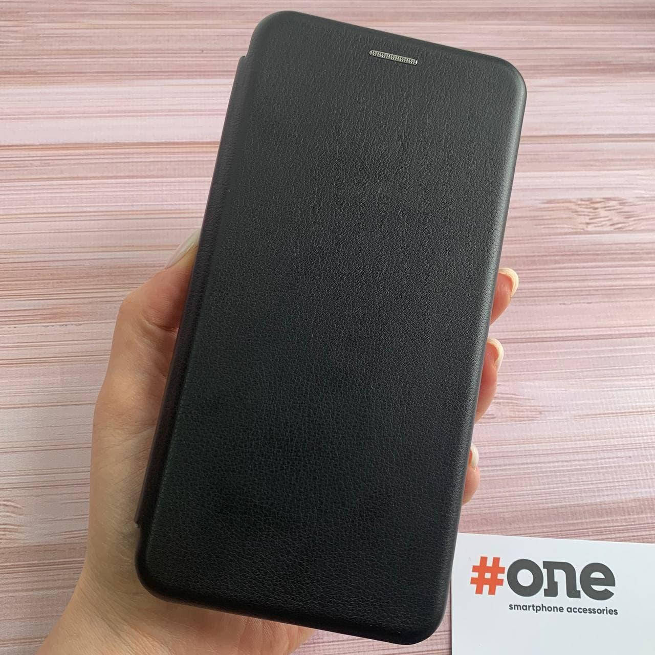 

Чехол книга для Xiaomi Mi 11 Lite с эко кожи с подставкой магнитом книжка на сяоми ми 11 лайт черная STN, Черный