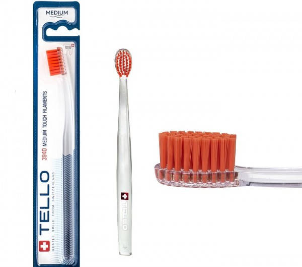 

Зубная щетка Tello 3940 medium средней мягкости blister