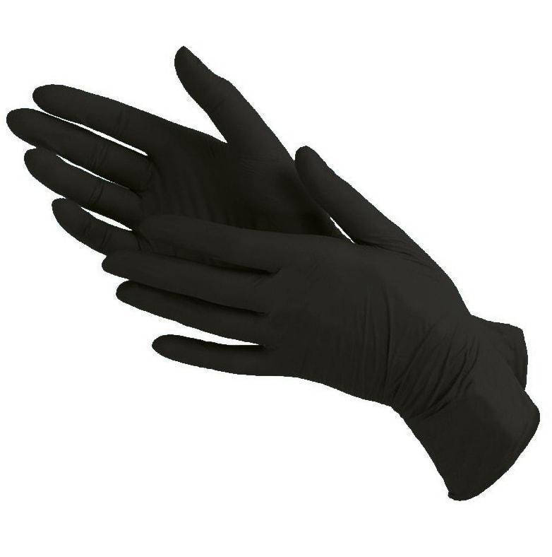 

Перчатки нитриловые без пудры черные "Safe-Touch" Black (р. ), 50 пар/уп, Черный