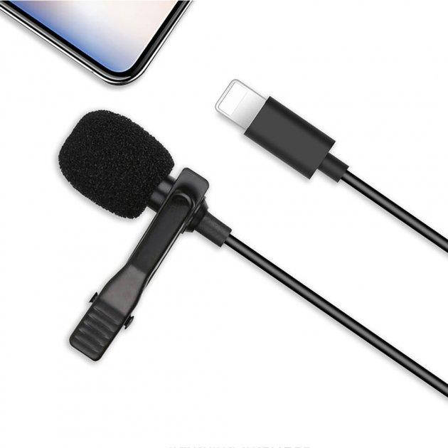 

Микрофон-петличка XO MKF03 FOR LIGHTNING Black