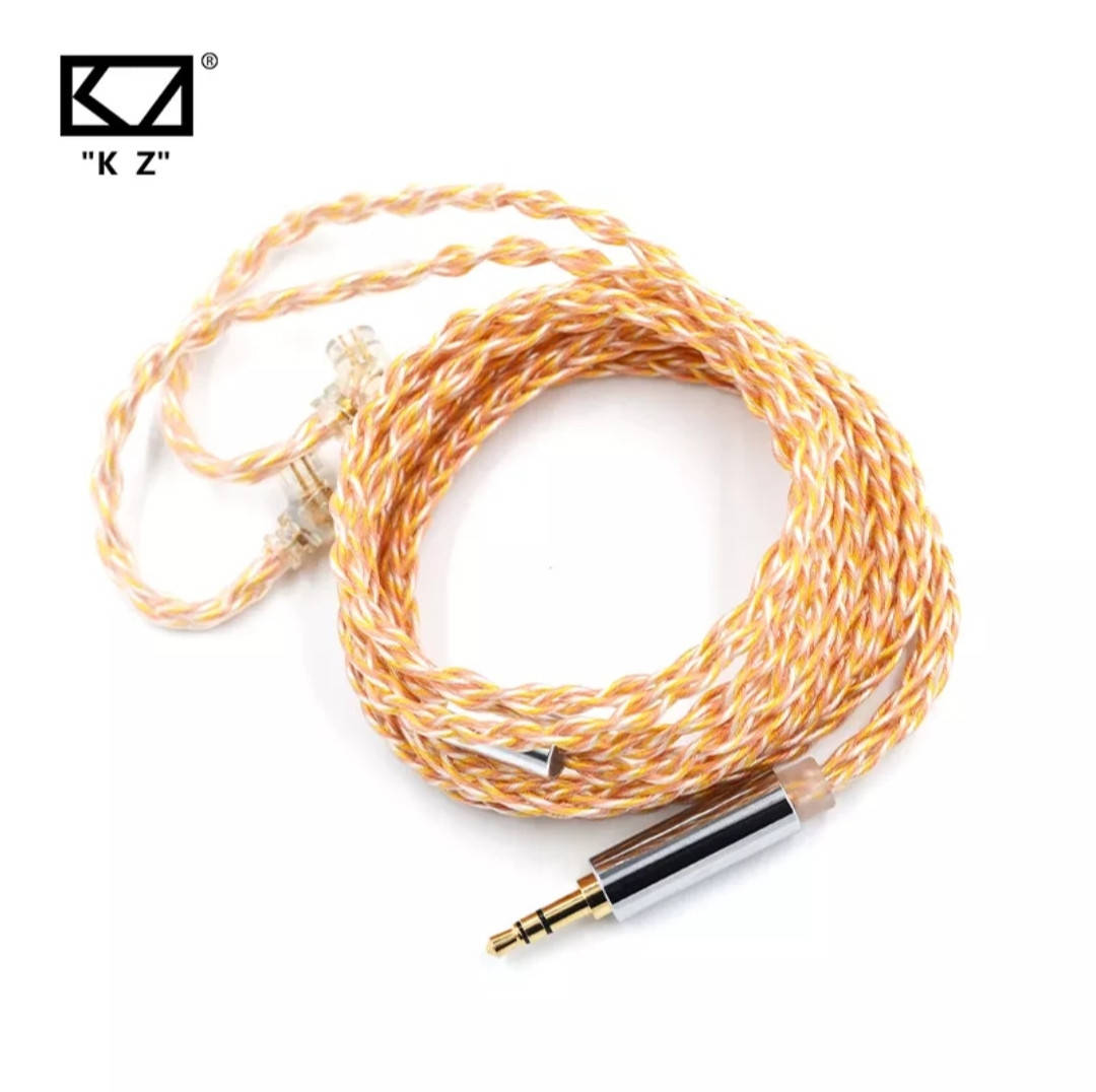 

Сменный кабель для наушников KZ Gold\silver plated