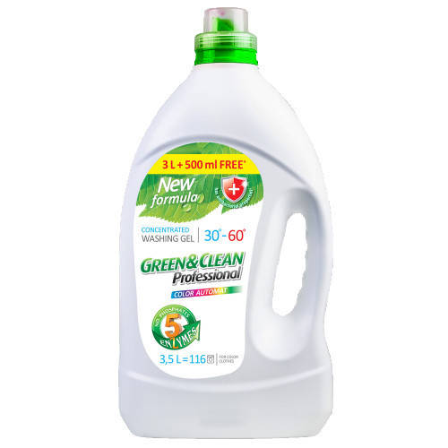 

Гель для стирки цветной одежды Green & Clean Pro 3 л / 100 стирок GGCL02403А