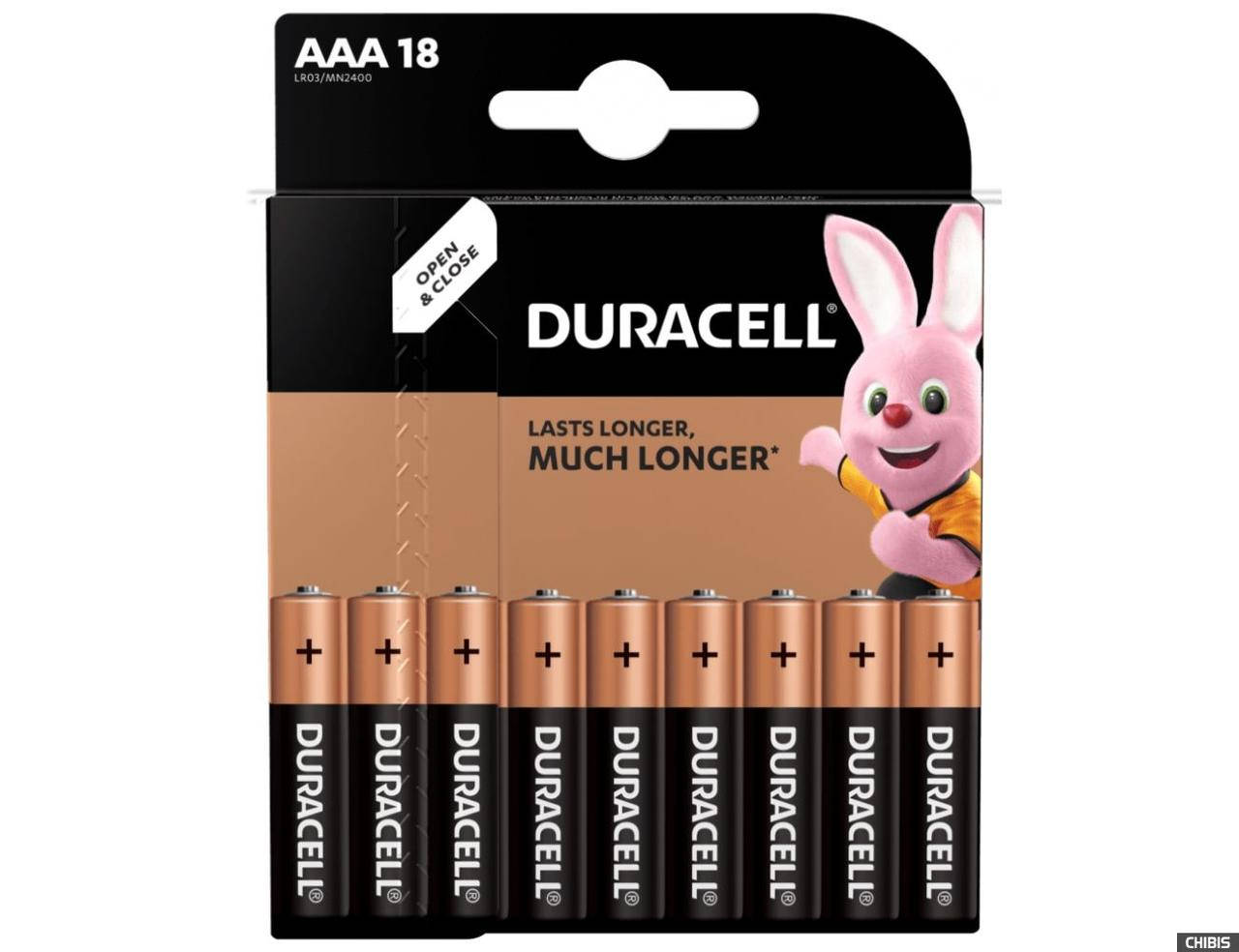 

Батарейка Duracell ААА LR03 MN2400 18