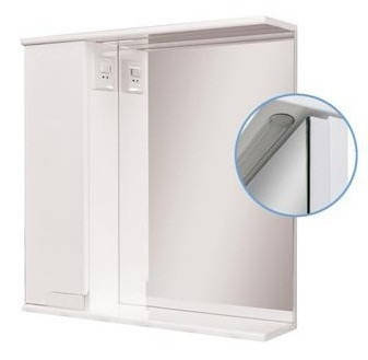 

Зеркальный шкаф в ванную комнату Simple 60