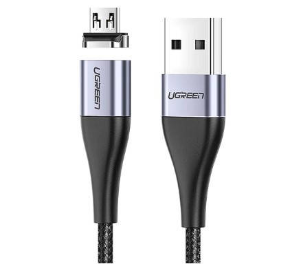 

Кабель зарядный Ugreen Micro USB 5V2.4A магнитный 1М (ED023), Черный