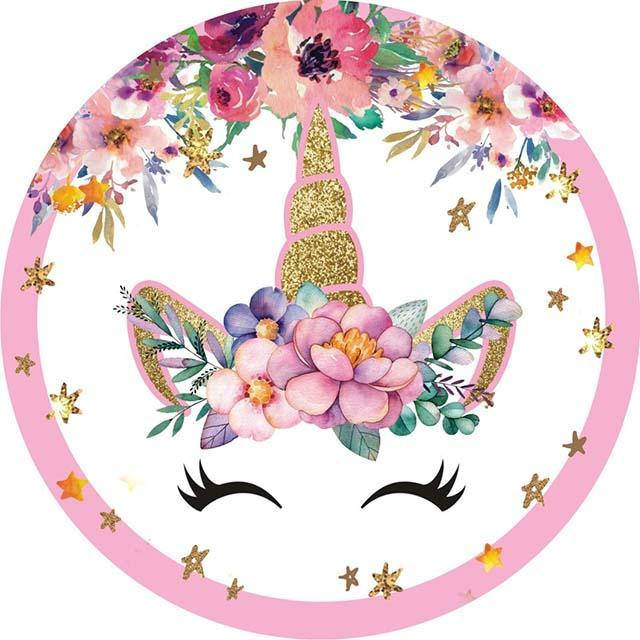 

Тарелки детские одноразовые Единорог в цветах 10 штук