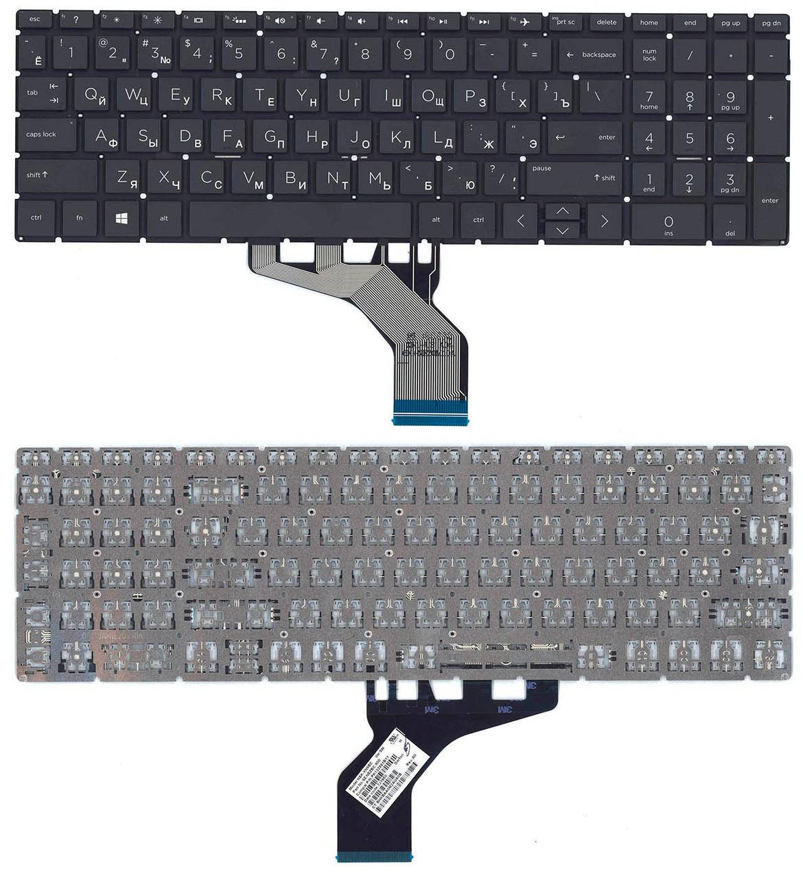 

Клавиатура для ноутбука HP 255 G7 оригинал (L50001-251), Черный