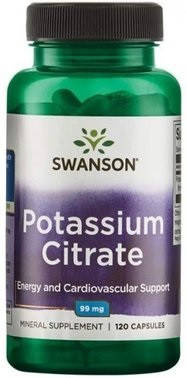 

Комплексная поддержка организма Swanson - Potassium Citrate 99 мг (120 капсул)