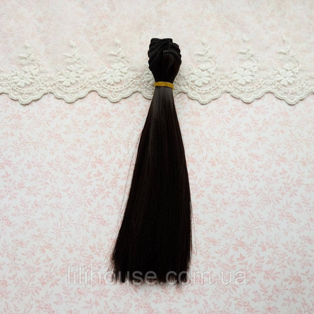 

Волосы для Кукол Трессы Прямые ШОКОЛАД 15 см