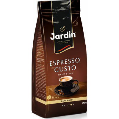 

Кофе JARDIN в зернах 1 кг, сила вкуса "4", "Espresso Gusto" (jr.1099011)