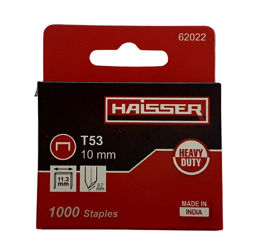 

Скобы для строительного степлера Т53 10х11.3х07 мм, Haisser (1000 шт)