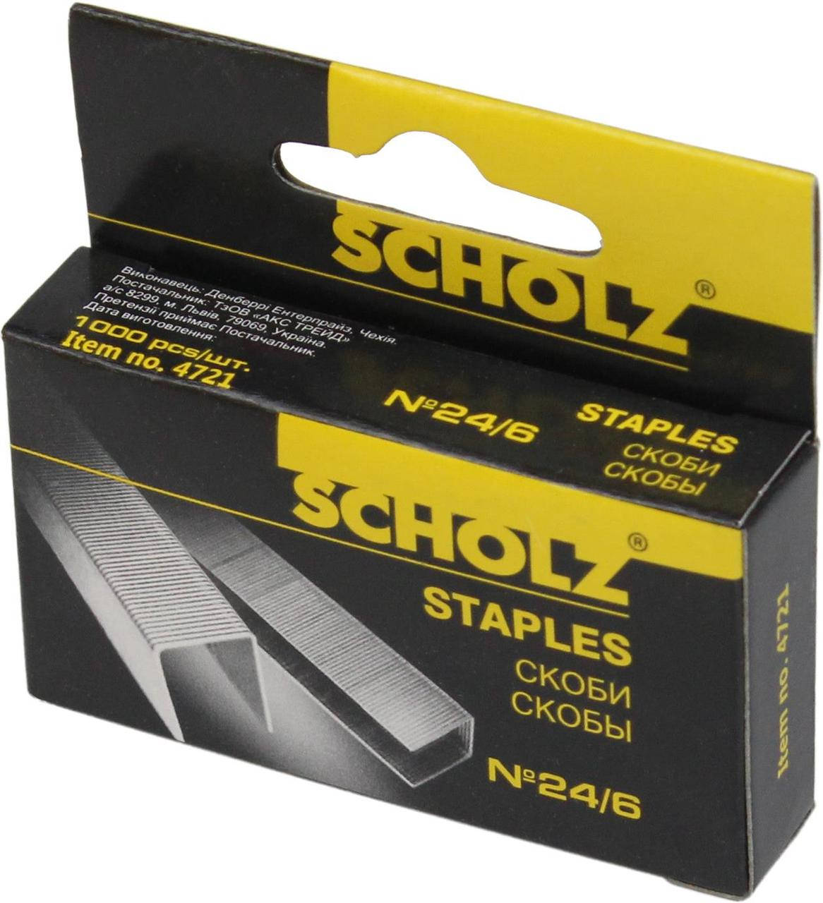 

Скоби "Scholz" №24/6 (1000шт) №4721(10)(500)