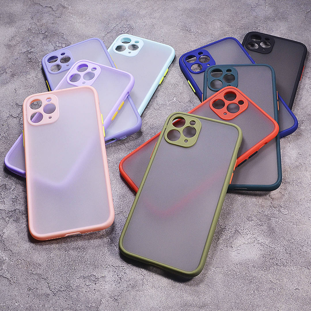 

Пластиковый чехол с цветными боками и защитой на камеру Apple iPhone 11 Pro
