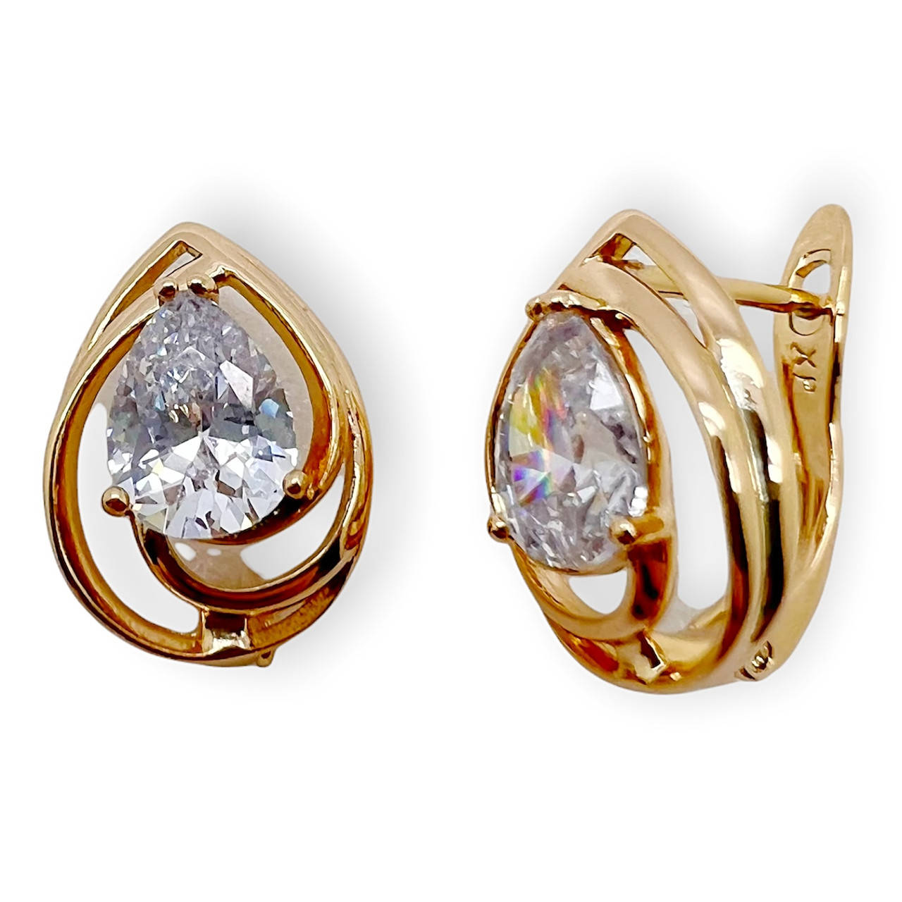 

Серьги классические xuping. 18k