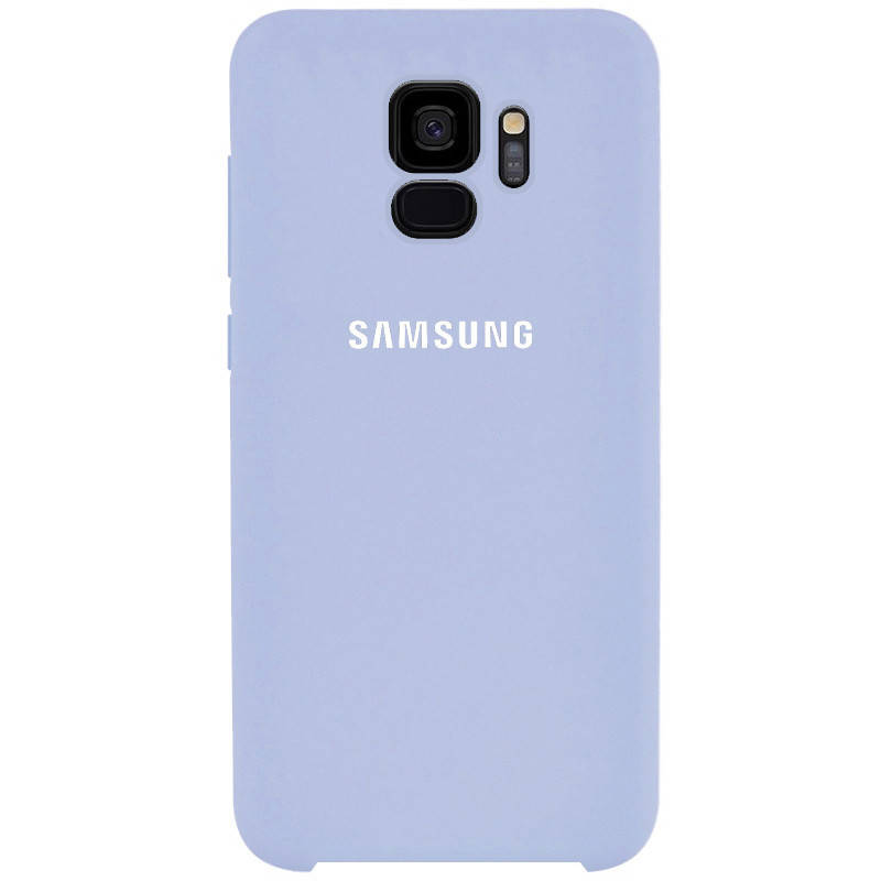 

Чехол Silicone case для Samsung S9 (13) Lilac cream голубой
