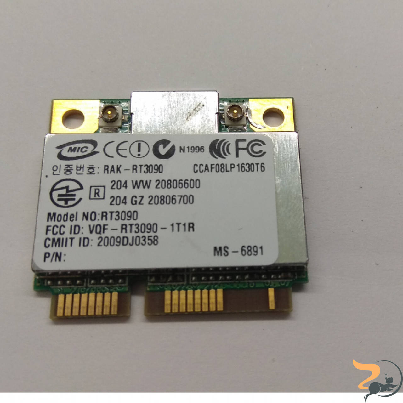 

Адаптер WI-FI знятий з ноутбука MSI CR620, MS-1681, RT3090, Б/В