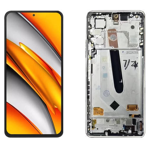 

Дисплей модуль Xiaomi Poco F3 в сборе с сенсором и рамкой Arctic Белый Сервисный Оригинал
