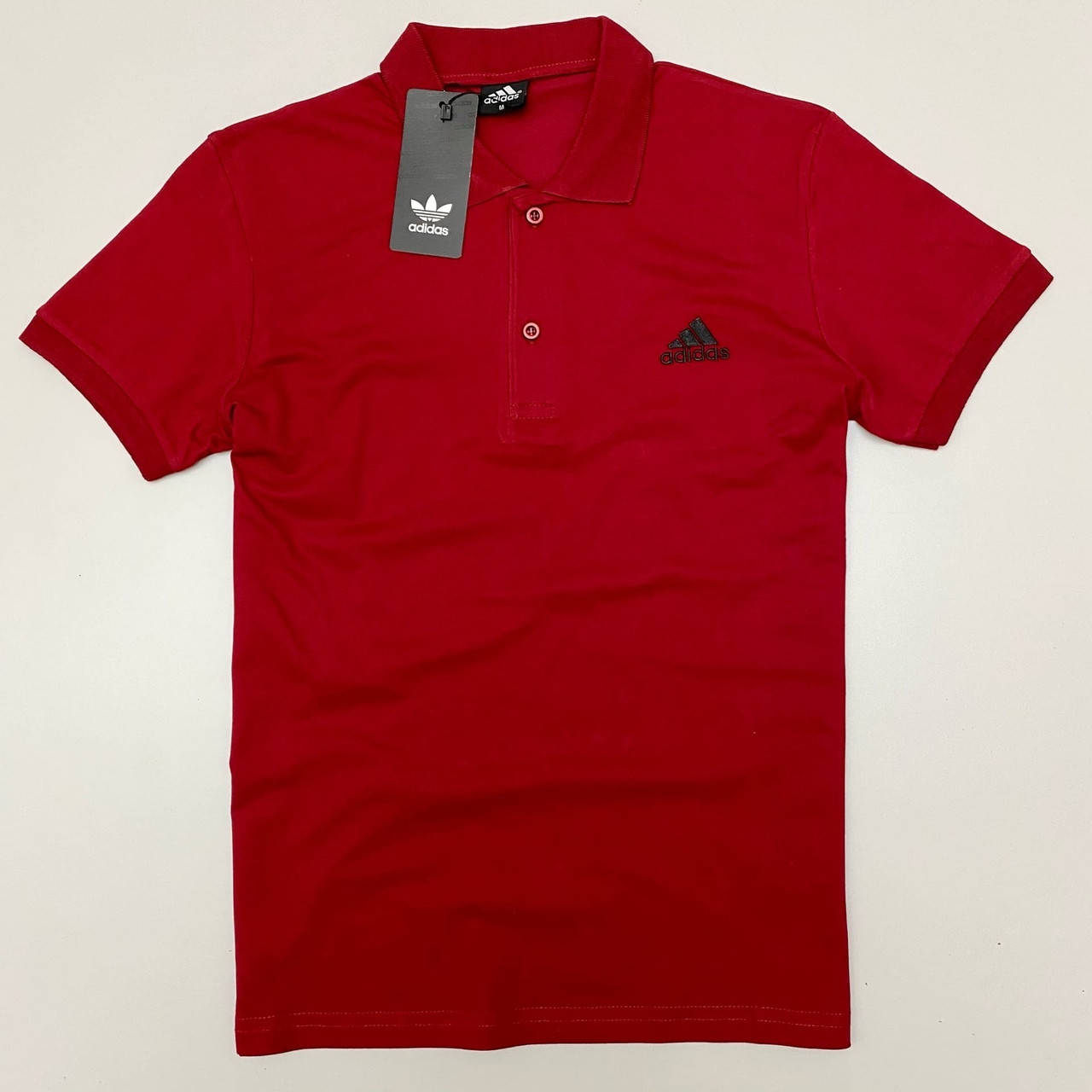 

Мужская футболка поло Adidas (Адидас), красная