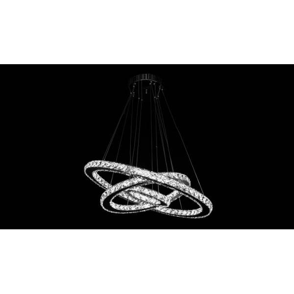 

Хрустальная led люстра Linisoln 7201W/650+400+200, Хром