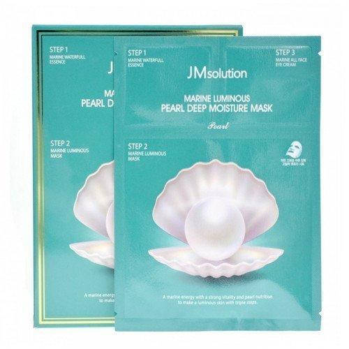 

Маска Трёхэтапный набор с жемчугом JMsolution Marine Luminous Pearl Deep Moisture Mask