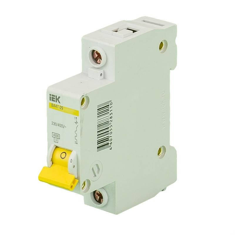 

Авт. выкл. ВА47-29 1P 10A 4,5кА х-ка C ИЭК