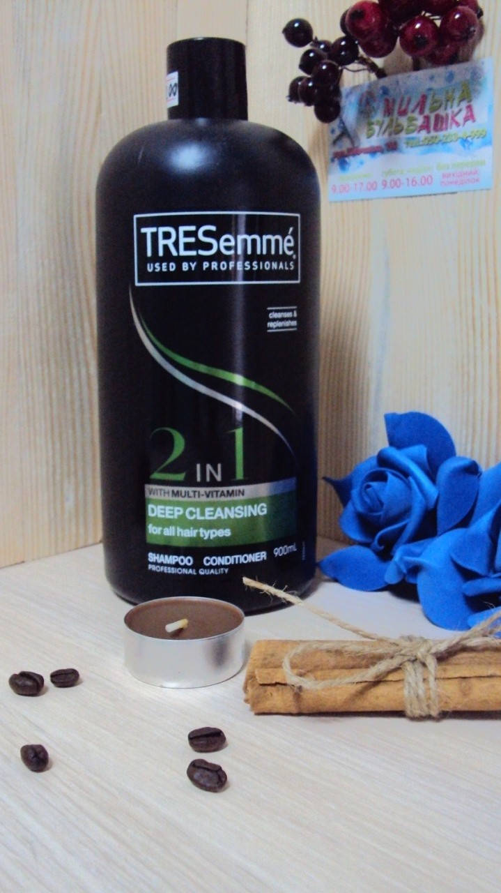 

Профессиональный шампунь TRESemme Cleanse Replenish 2 in 1 Шампунь и кондиционер 900мл для ЕС(не Россия)