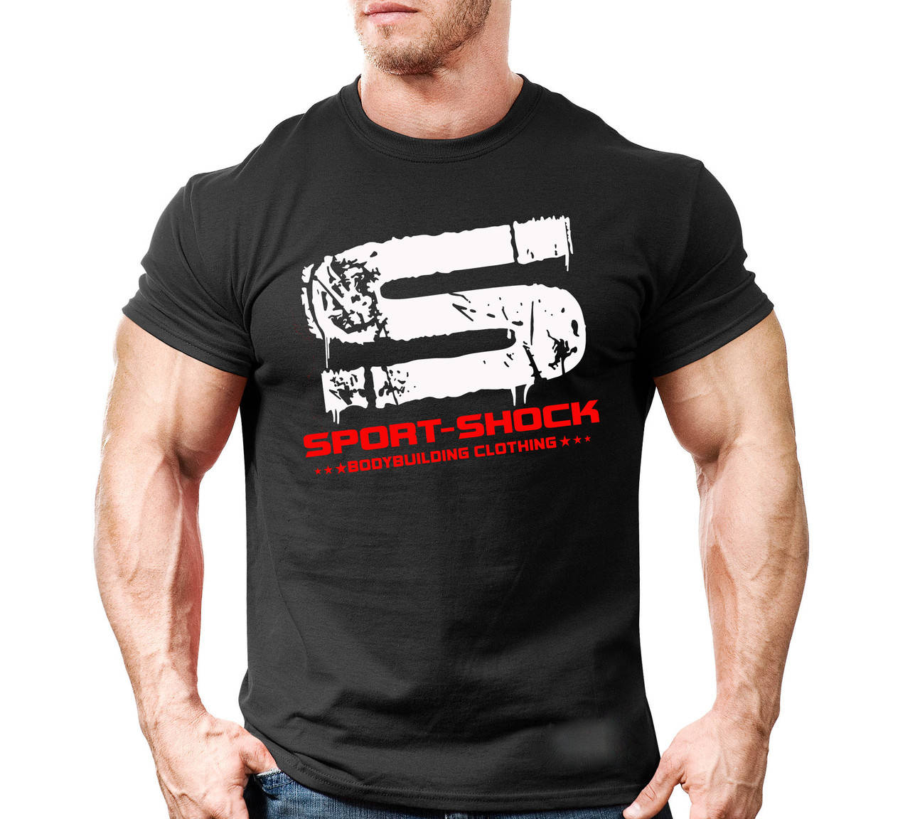 

Фирменная спортианая футболка SPORT SHOCK (Разные цвета) XL, Черный