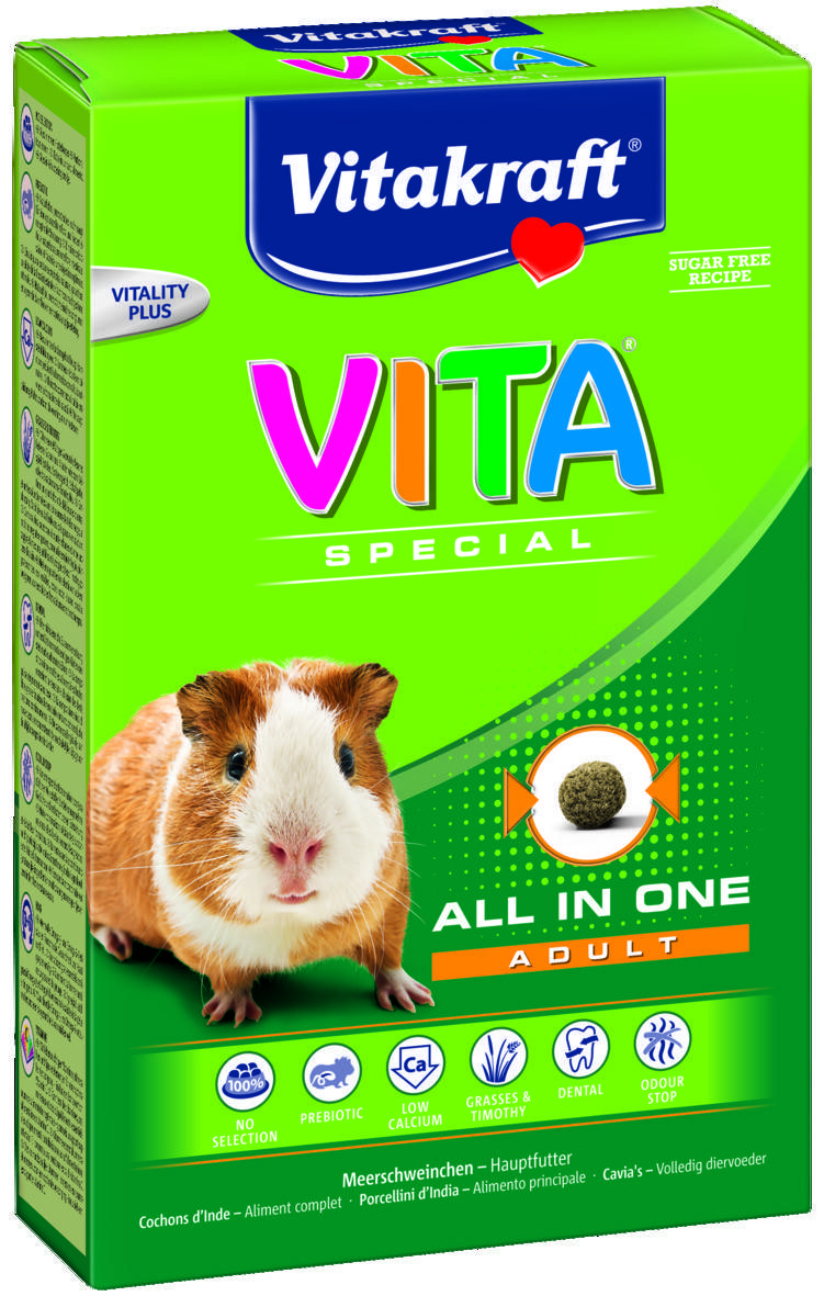 

Корм для взрослых морских свинок Vitakraft Vita SPECIAL 600г.