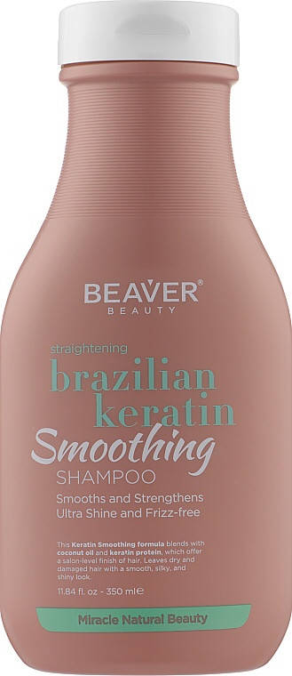

Шампунь з кератином для еластичності волосся Beaver Shampoo Brazilian Keratin 350 мл