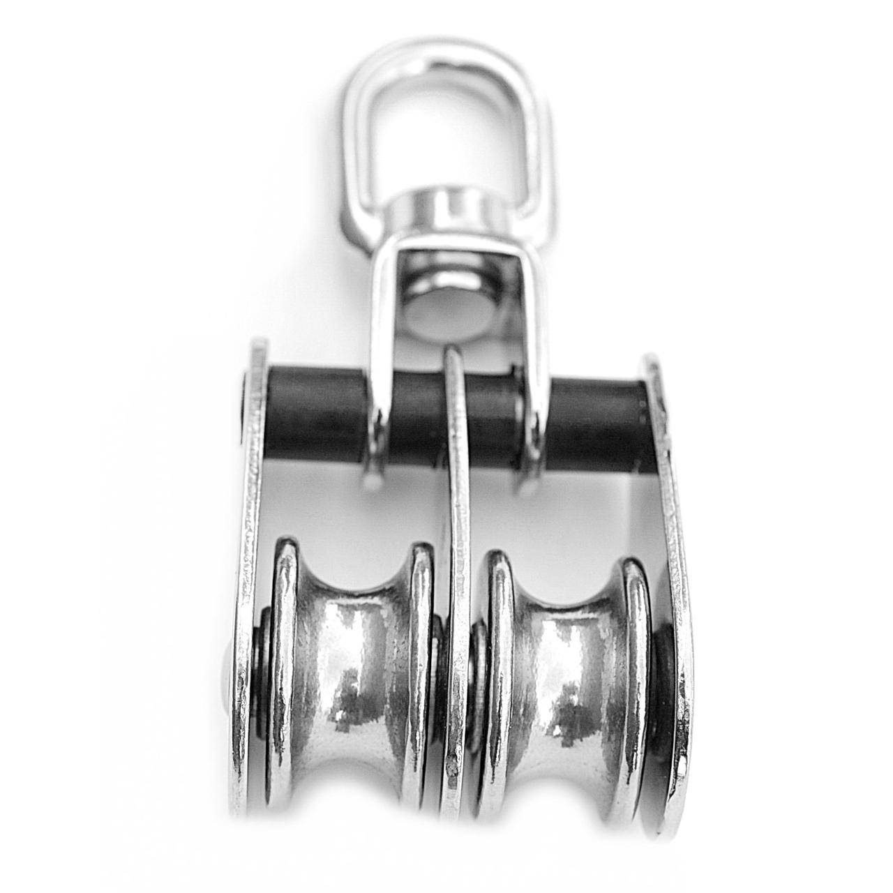 

Двойной роликовый блок с вертлюгом 32mm