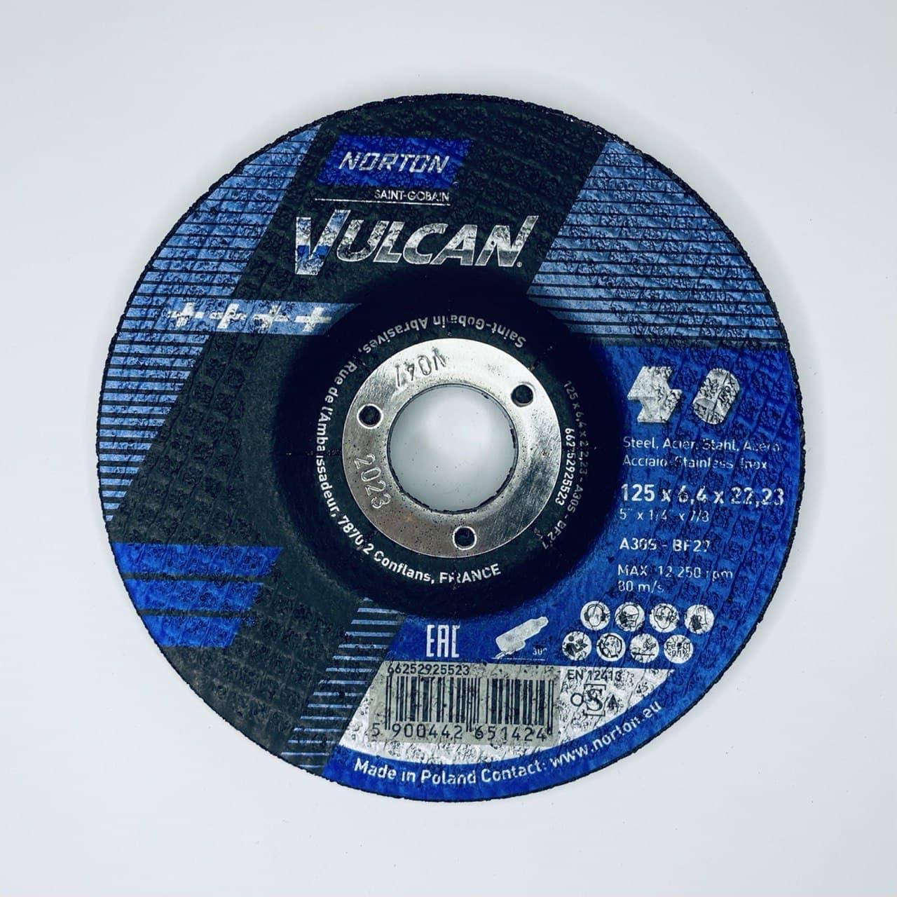 

Круг зачистной T27 125х6,4х22 Norton Vulcan
