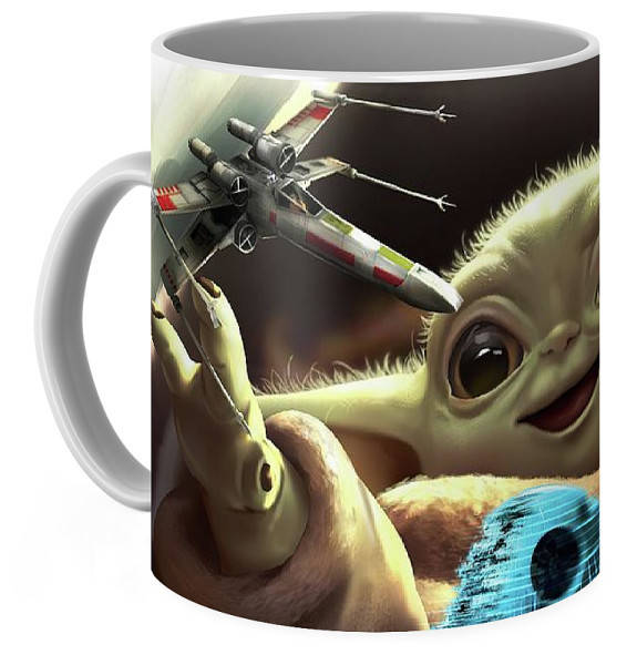 

Кружка GeekLand Звёздные войны Мандалорец Мандалорец Star Wars The Mandalorian малыш йода TM.04.21, Белый