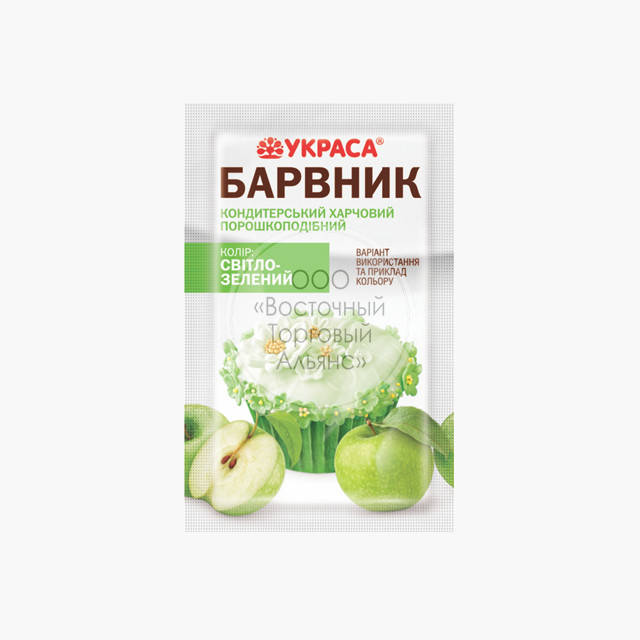 

Краситель сухой Украса - Светло-зелёный - 5 г