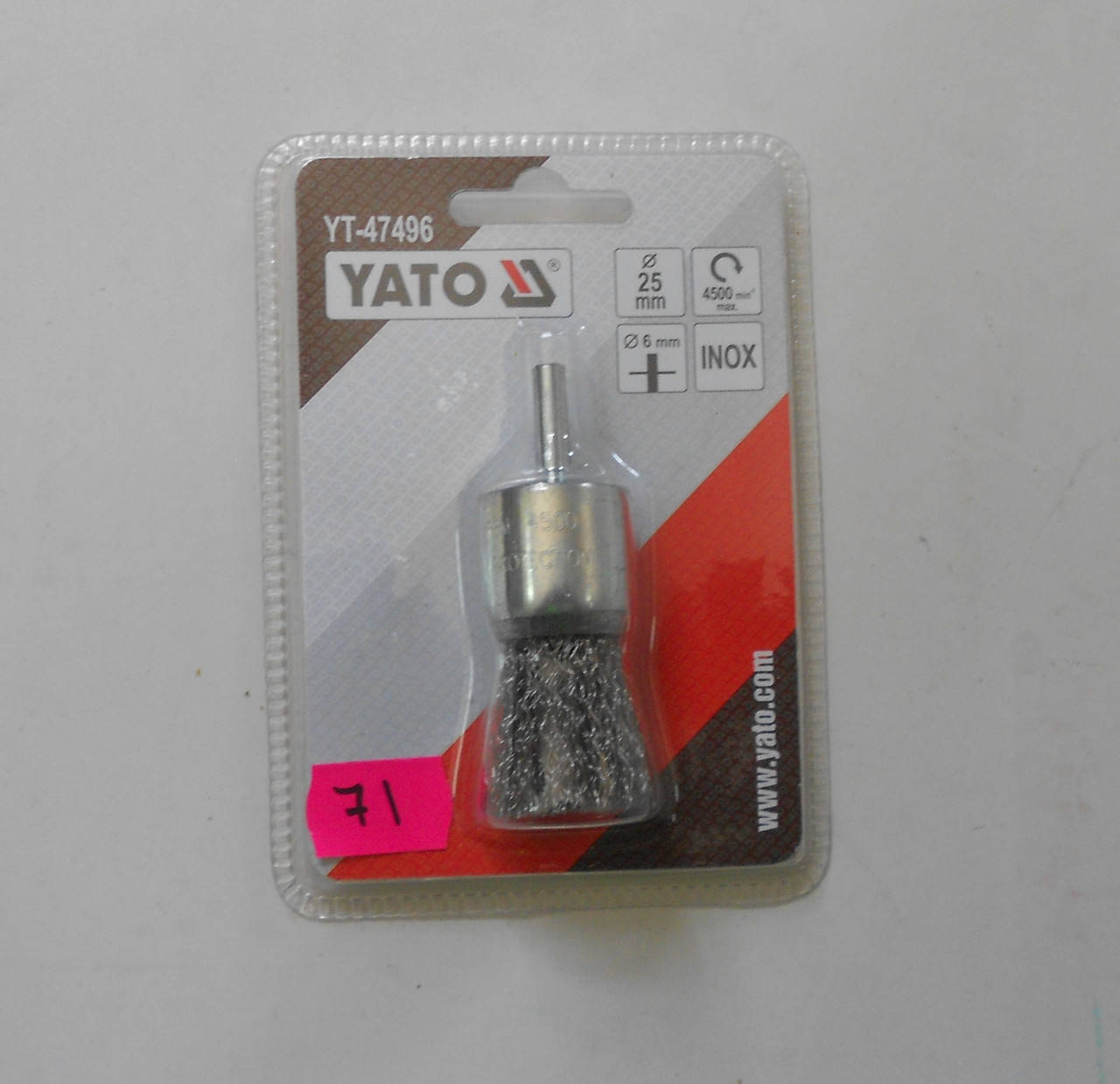 

Щетка по металлу кистеобразная из рифленой проволоки D 25 мм на дрель