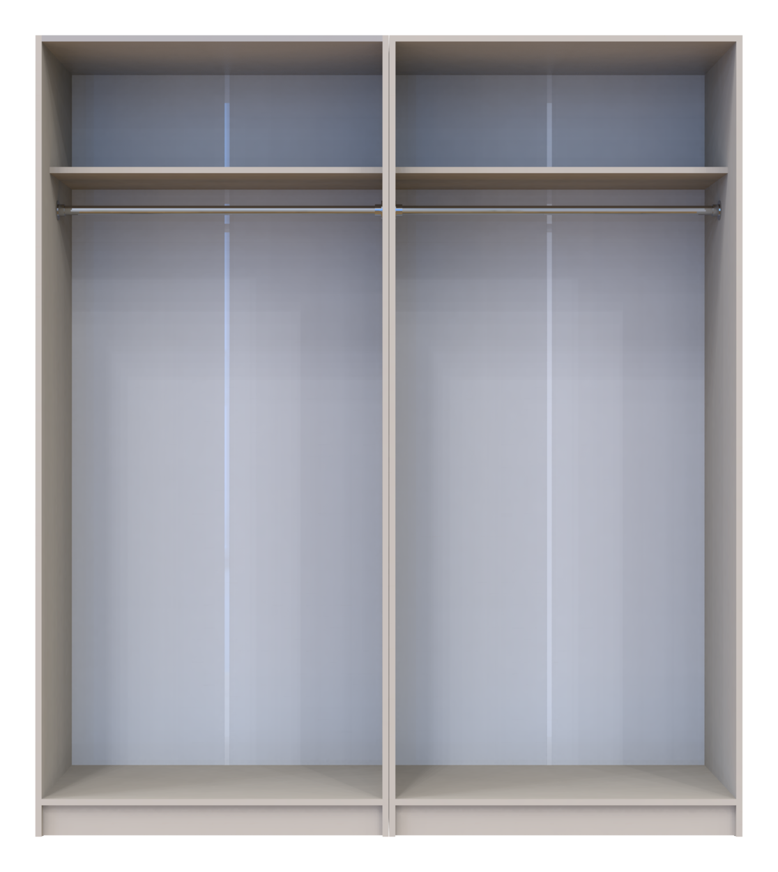 Шафа для одягу Doros Промо Кашемір 2+2 ДСП 180х48х204 (80737672) 2