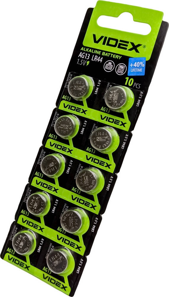 

Батарейка Videx 1.5V AG13 / LR44 (10 шт)