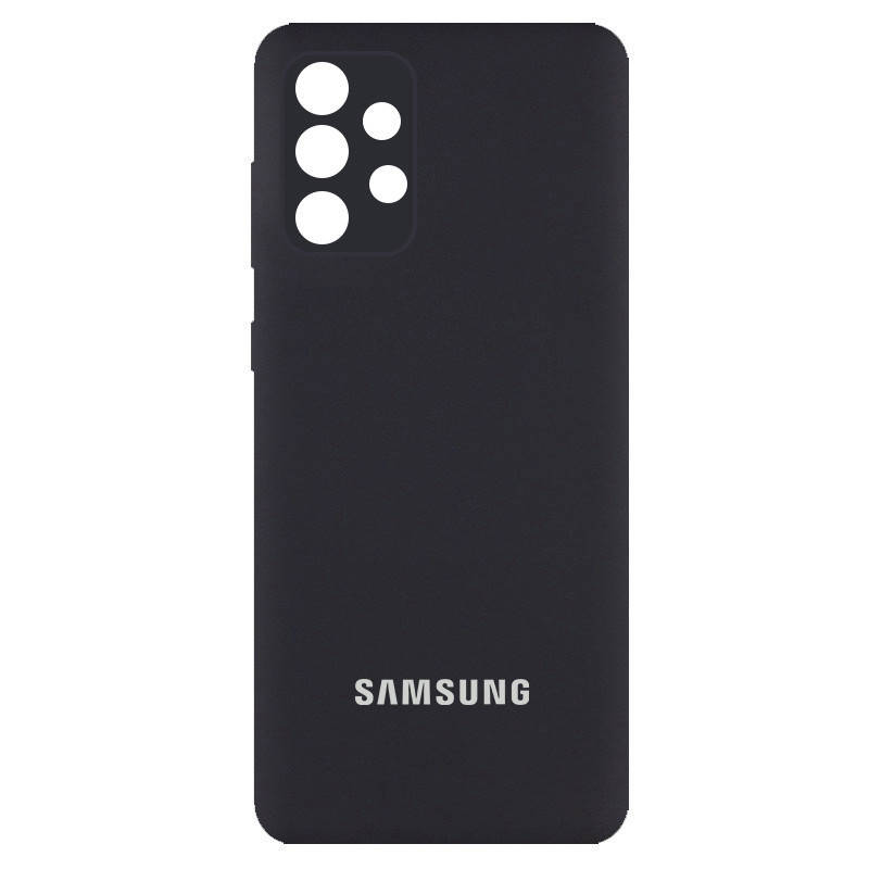 

Оригинальный Silicone Cover чехол на Samsung Galaxy A72 / Самсунг Гелекси А72, Черный