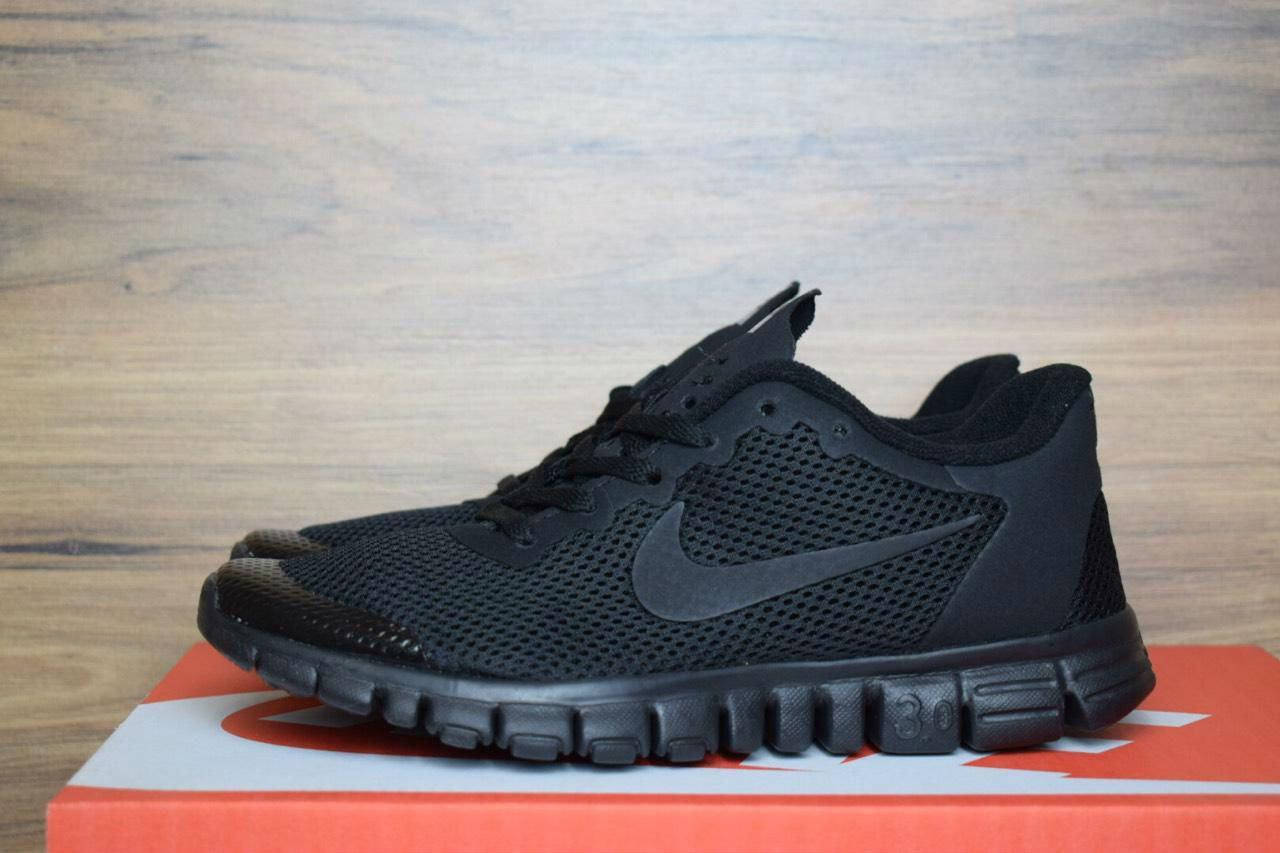 

Кроссовки мужские Nike Free Run 3.0 . Черного цвета., Черный