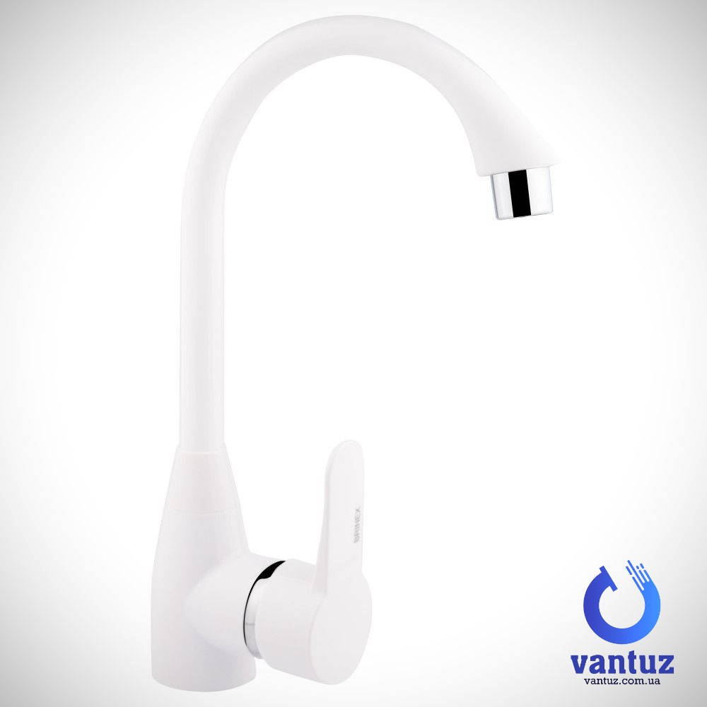 

Смеситель для кухни Brinex 35W 007 Белый ABS пластик