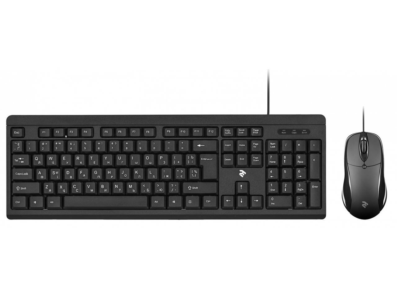 

Комплект клавиатура, мышь 2E MK401 Black USB, Черный