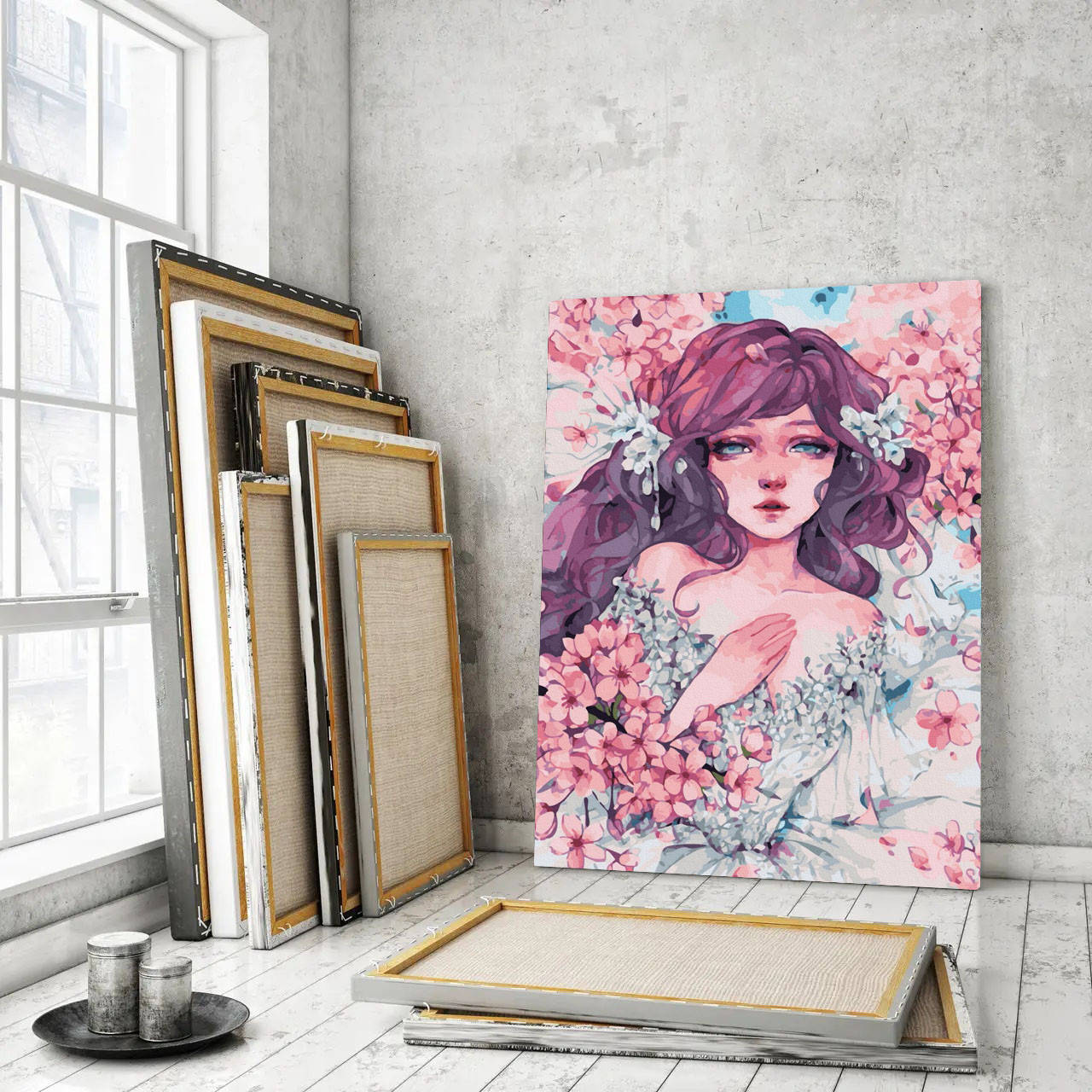 

Картины по номерам 40*50 "Олицетворение весны" №32289
