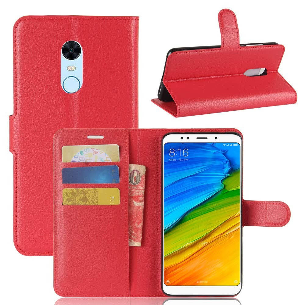 

Чехол-книжка Litchie Wallet для Xiaomi Redmi 5 Plus Красный