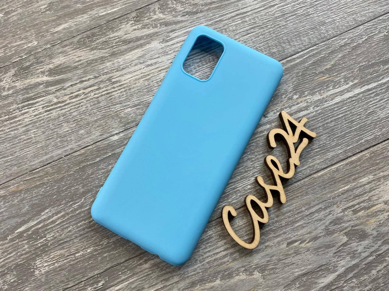

TPU чехол накладка Candy для Samsung Galaxy A31 (5 цветов) голубой