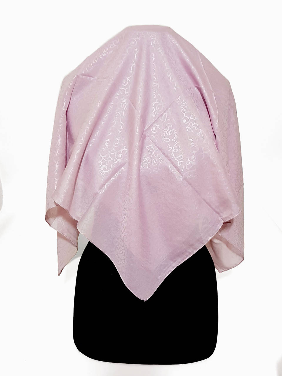 

Платок тонкий весенний летний однотонный с тисненым рисунком Матильда