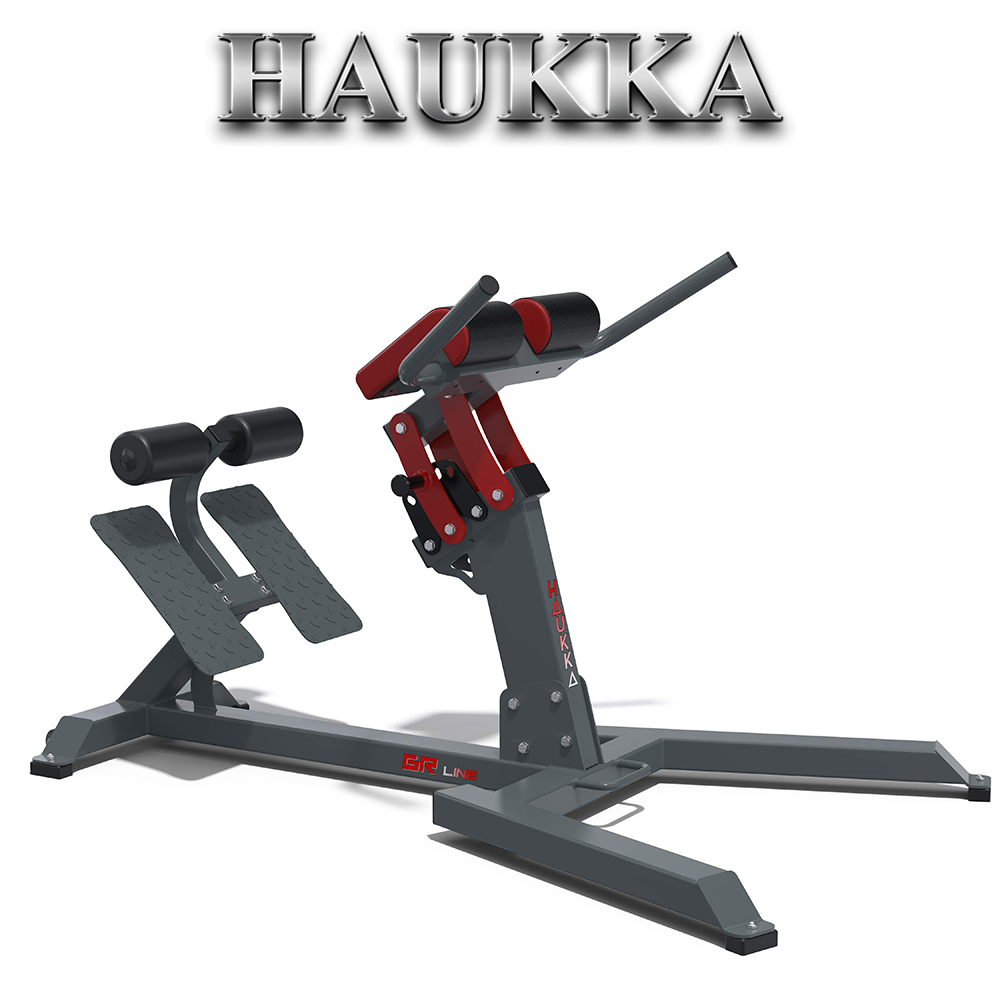 

Профессиональная гиперэкстензия регулируемая HAUKKA GR331 GR line, Темно-серый