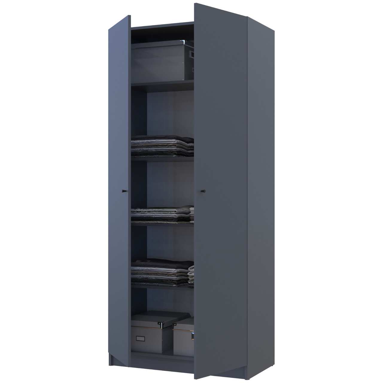 Шафа для одягу Promo Графіт Графіт 2 ДСП 90х48х204 (44900232) 5